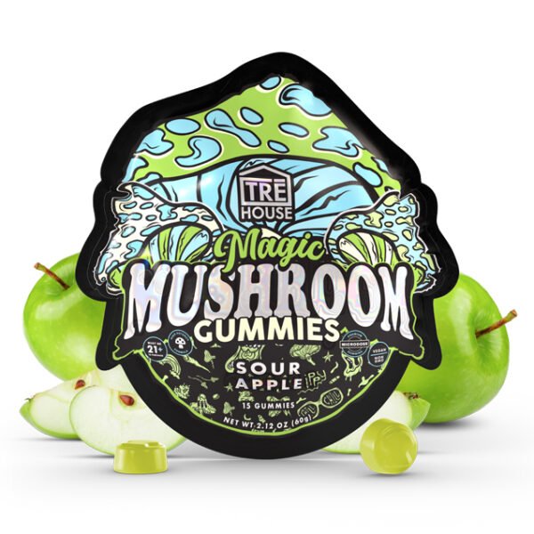 TreHouse Sour Apple Magic Mushroom Gummies